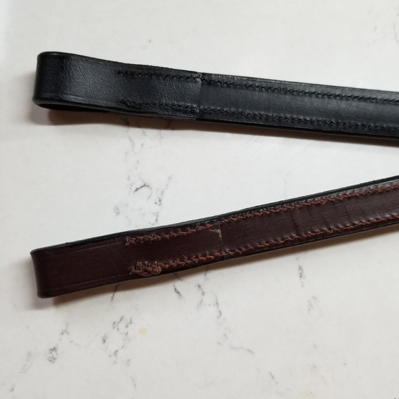 Leather Plain Raised Browband - Picture 9 of 13